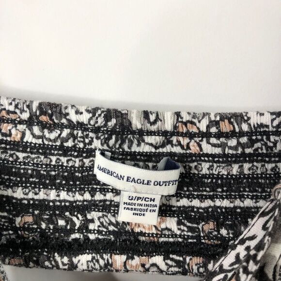 American Eagle Pattern Open Back Romper - Picture 5 of 9